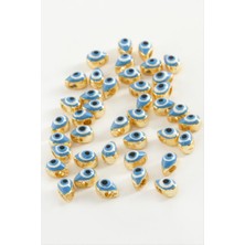 Sepetim Damla Mineli Bileklik ve Kolye Ucu Aparatı 1 Adet-Beyaz