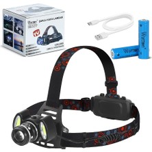 6000 Lümen 3 Başlık Şarjlı Kafa Lambası  WT-630