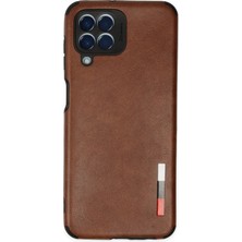 Samsung Galaxy M33 Kılıf Loop Deri Silikon - Kahverengi - BRF19664-2879