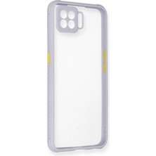 Oppo A73 Kılıf Miami Şeffaf Silikon - Lila - BRF19979-1789