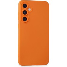 Samsung Galaxy S24 Kılıf Nano Içi Kadife Silikon - Turuncu - BRF16365-9343