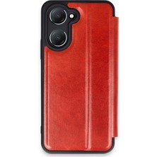 Vivo Y18 Kılıf Flip Cover - Kırmızı - BRF18104-1530