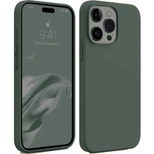 iPhone 15 Pro Kılıf First Silikon - Koyu Yeşil - BRF16436-6128