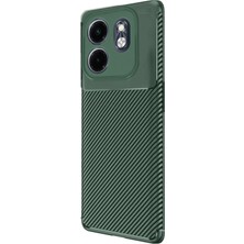 Infinix Smart 9 Kılıf Auto Focus Karbon Kapak - Koyu Yeşil - BRF15982-4903