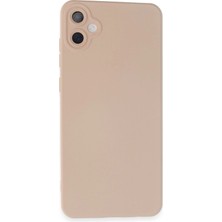Samsung Galaxy A05 Kılıf Nano Içi Kadife Silikon - Pudra - BRF15752-3109
