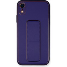iPhone Xr Kılıf Coco Deri Standlı Kapak - Mor - BRF12629-1265