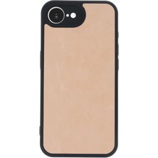 iPhone 16E Kılıf Aras Deri Kapak - Pudra - BRF15945-2877
