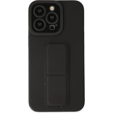 iPhone 14 Pro Kılıf Mega Standlı Silikon - Siyah - BRF12076-5407