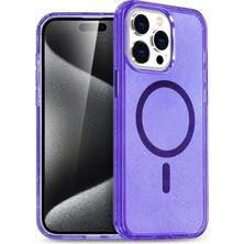 Apple iPhone 15 Pro Max Star Magsafe Kapak - Mor - BRF18243-1515