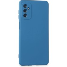 Samsung Galaxy M52 5g Kılıf Nano Içi Kadife Silikon - Mavi - BRF19843-4711