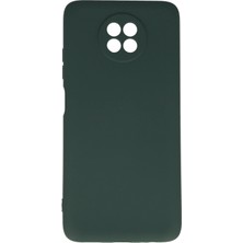 Xiaomi Redmi Note 9 5g Kılıf Nano Içi Kadife Silikon - Koyu Yeşil - BRF11321-8070
