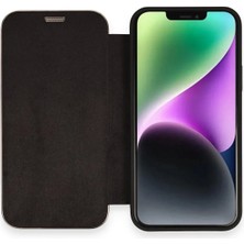 iPhone 12 Kılıf Dolpin Kapaklı - Siyah - BRF18179-7672