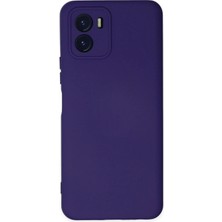 Vivo Y15S Kılıf Nano Içi Kadife Silikon - Mor - BRF13633-7451