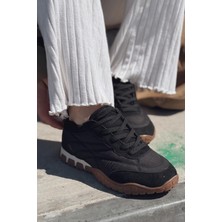 Romine Paraşüt Kumaş Siyah Kadın Spor Ayakkabı