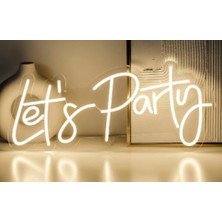 Let's Party Yazılı Neon LED