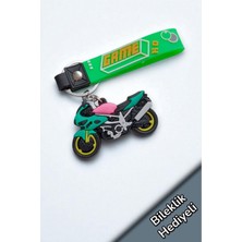 Motor Motosiklet Model 3D Silikon Motorcu Anahtarlık 1 Adet