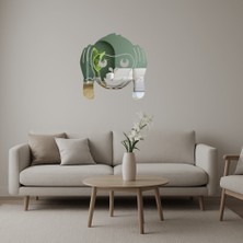 Şirin Maymun Emoji  Dekoratif Aynalı Tablo - BRF16347-5145