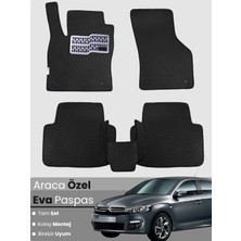 Citroen C-Elysee (2008-2024) Uyumlu Eva Paspas Tam Set–araca Özel,su Geçirmez,kolay Montaj