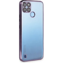 Realme C25Y Kılıf Lensli Silikon - Mor - BRF18040-9381
