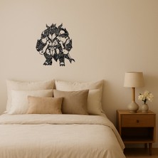 Demir Ejderha Adam Mdf Dekoratif Tablo - BRF13956-4865