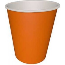 Bardak Karton Turuncu 8 Oz Pk:8