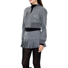 F21 Fermuarlı Bomber Ceket