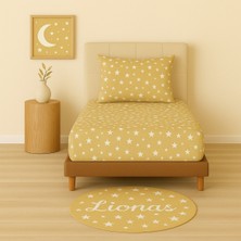 Desenli 120 x 200 cm Ara Ölçü Sütlü Yıldız Lastikli Çarşaf ve Yastık Kılıfı