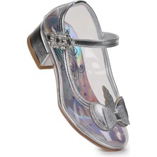 Kiko Kids Unicorn Kız Çocuk Topuklu Abiye Şeffaf Ayakkabı