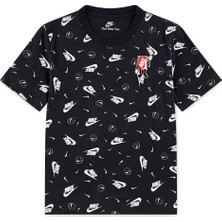 Nike Nkb Aop Boxyb Ss Tee Çocuk Siyah Tişört 86N330-023