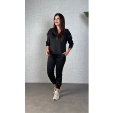 Arben Boutique Kadın Uzun Kollu Kapüşonlu Ikili Takım