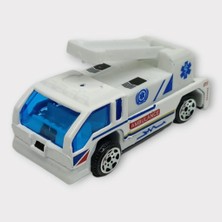 Küçük Metal Sağlık Hizmetleri Araçları 7 cm - Merdivenli (Lisinya)