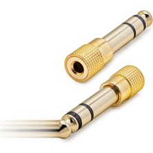 6.5 mm To 3.5 mm F Çevirici Enstruman Gitar Gold HDX1264