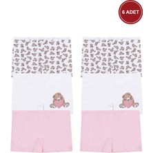 Kız Çocuk Pamuklu 6'lı Baskılı Boxer