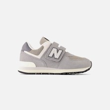 New Balance 574 Lifestyle Unisex Çocuk Gri Spor Ayakkabı - PV574SNV