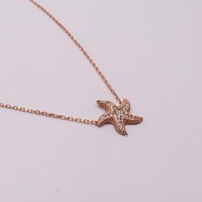 AgaKulche Gümüş Deniz Yıldızı Hayalet Kolye