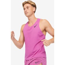 Nike Dri Fit Aeroswift Running Adv Singlet Tank Top Lazer Kesim Koşu Atleti Fuşya
