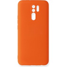 Xiaomi Redmi 9 Kılıf Nano Içi Kadife Silikon - Turuncu - BRF17919-6786