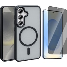 Vendas Samsung Galaxy S25 Fe Kılıf M-Safe Şarj Özellikli Mat Arka Yüzey Zore Sio Kapak +Hayalet Ekran Koruyucu