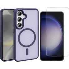 Vendas Samsung Galaxy S25 Fe Kılıf M-Safe Şarj Özellikli Mat Arka Yüzey Zore Sio Kapak + Nano Ekran Koruyucu