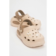 Çocuk Sabo Terlik 31-35 Ekru Kum