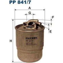 Fıltron PP841.7 - Yakıt Fıltresı Mercedes OM642 W204 C219 W164 W463 W639 B906