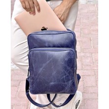 Hakiki Deri Premium Sırt Çantası Laptop Bölmeli 2119