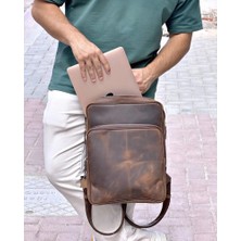 Hakiki Deri Premium Sırt Çantası Laptop Bölmeli 2119