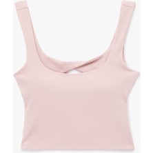 Slim Fit Kolsuz U Yaka Sırtı Pencere Detaylı Sporcu Sütyeni