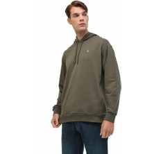 Lumberjack 5W MB SN73 Hoodıe 5pr Hakı Erkek Sweatshırt