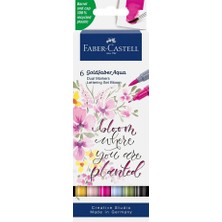 Faber-Castell Goldfaber Aqua Sketch Markör Seti, 6'lı Çift Uçlu, 0.4 mm Fineliner Uç, Geri Dönüştürülmüş Gövde