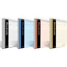 Faber-Castell Metalik Renk A4 80 Yaprak Düz Bloknot,Asortili