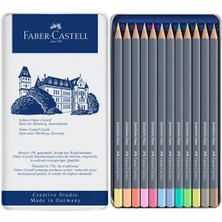 Faber-Castell Goldfaber Aqua Boya Kalemi 12’li Pastel Renkler, Yüksek Pigmentli, Suya Dayanıklı, Kolay Açılabilir