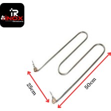 Benmari Rezistansı M Tipi 50 cm Kıvrık 220 Volt 2500 Watt