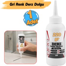 Gri Renk (220 Gr) Hazır Derz Dolgu Fayans Seramik Mermer Yer Duvar Için Tamir Derz Yenileme Dolgusu